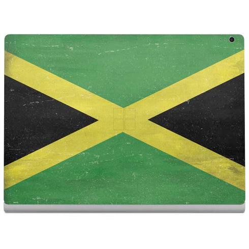 Jamaica Flag Distressed Surface Book 2 15in Skin